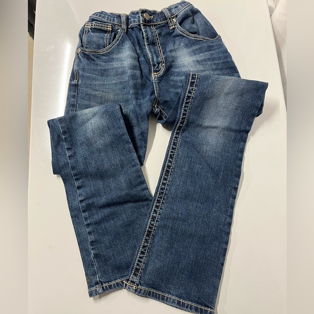 Boys Wrangler 20x Adjustable Waist Jeans sz 18 slim